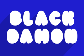 Black Damon Shadow Italic