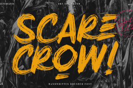 Scarecrow Brushed Font