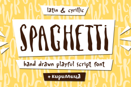 Spaghetti Cyrillic Script