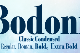 Bodoni Classic Condensed Bold