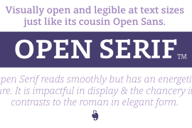 Open Serif Book