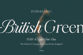 British Green Font Duo Regular