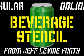 Beverage Stencil JNL Regular