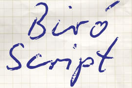 Biro Script Plus Sloppy