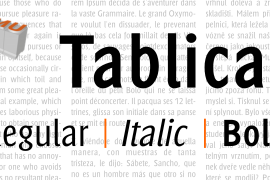 Tablica Italic