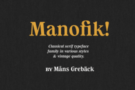 Manofik Bold Italic