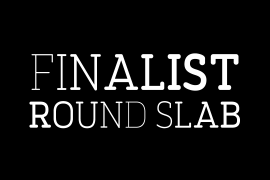 Finalist Round Slab Black Italic