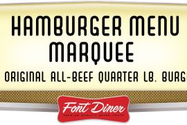 Hamburger Menu Marquee