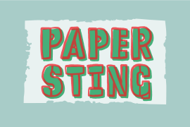 Paper Sting Stencil Regular