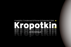Kropotkin Std 41 Condensed Black