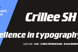Crillee SH ExtraBold Italic