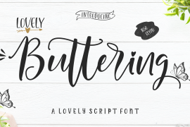 Lovely Buttering Script Regular