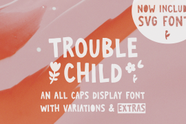 Trouble Child SVG Regular