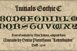 Initials Gothic C