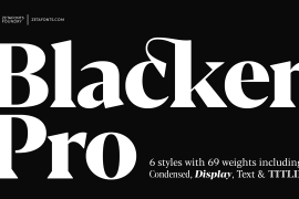 Blacker Pro Titling Diamond Black