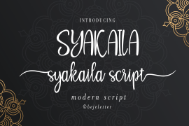 Syakaila Script Italic