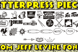Letterpress Pieces JNL