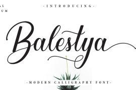 Balestya Script  Bold