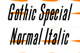 Gothic Special Normal Italic