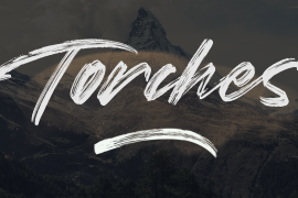 Torches Realistic Brush Font