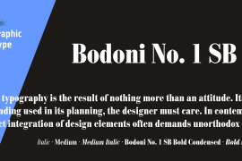 Bodoni Nr 1 SB Bold Cond Italic