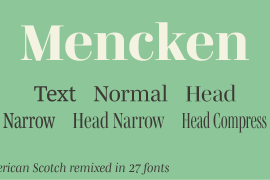 Mencken Std Narrow Extra Bold