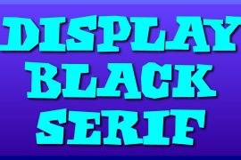 Display Black Serif Display Black Serif