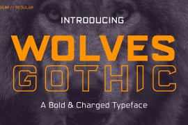 Wolves Gothic Bold Italic