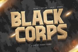Black Corps Stencil