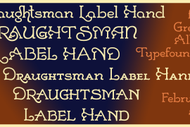 Draughtsman Label Hand Regular