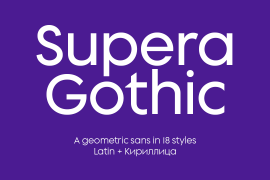 Supera Gothic Variable Italic