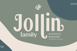 Jollin Family Thin Expand Italic