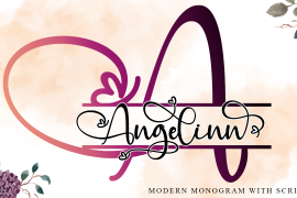 Angelynn Monogram Swash Italic
