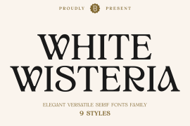 White Wisteria Black