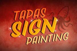 Tapas Signpainting Bold College