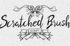 Scratched Brush Script