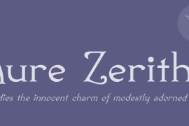 Aure Zeritha KB Bold Italic