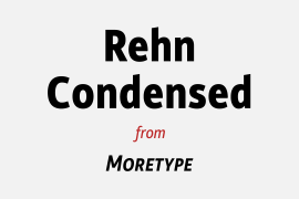 Rehn Condensed Bold