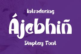 Ajebhin A display font