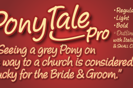 Pony Tale Pro Outline Italic