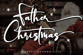 Father Christmas Italic