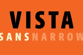 Vista Sans Narrow Book