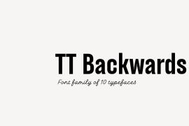 TT Backwards Script Black