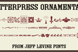 Letterpress Ornamentals JNL