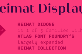 Heimat Display 20 Extra Bold Italic