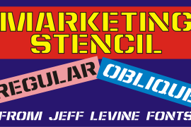 Marketing Stencil Oblique