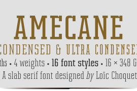 Amecane Condensed Italic