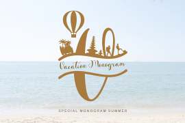 Vacation Monogram  Only