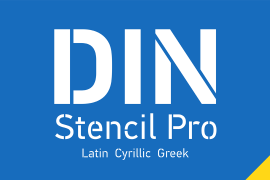 PF DIN Stencil Pro Bold