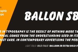 Balloon SB Bold Italic